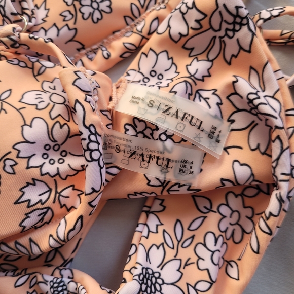 ZAFUL Padded Floral String Bikini - Picture 3 of 3